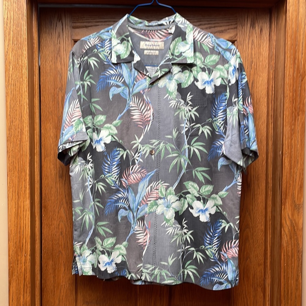 Tommy Bahama silk camp shirt Sz L